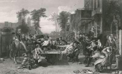 Chelsea-Pensionäre lesen die Gazette der Schlacht von Waterloo von David (after) Wilkie