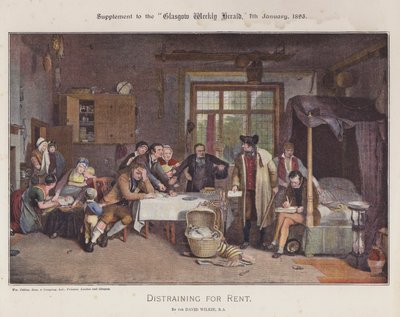 Pfändung der Miete von David (after) Wilkie