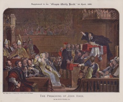 Die Predigt von John Knox von David (after) Wilkie