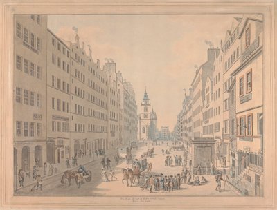 Die High Street von Edinburgh vom Osten von David Allan