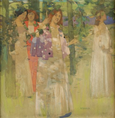 Die Prozession der Heiligen Agnes von David Gauld
