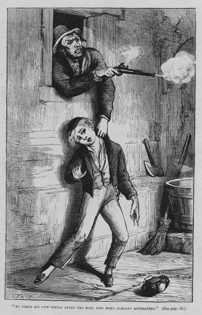 Illustration für Oliver Twist von Charles Dickens (Gravur) von David Henry Friston