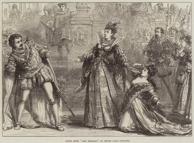 Szene aus Amy Robsart, im Drury Lane Theatre von David Henry Friston