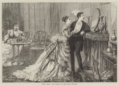 Szene aus Lady Flora, am Court Theatre von David Henry Friston