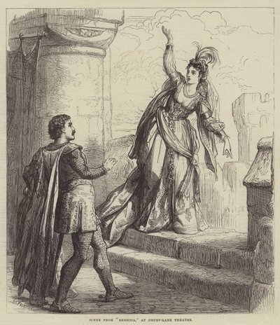 Szene aus Rebecca, im Drury-Lane-Theater von David Henry Friston