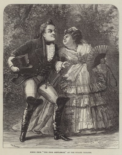 Szene aus Der arme Gentleman, im Strand Theatre von David Henry Friston
