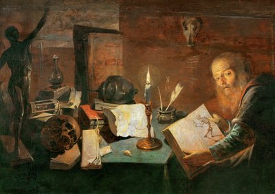 Der Alchemist von David III Ryckaert