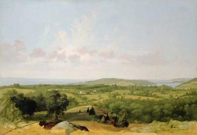Blick auf die Narragansett Bay, nahe Warwick, Rhode Island von David Johnson