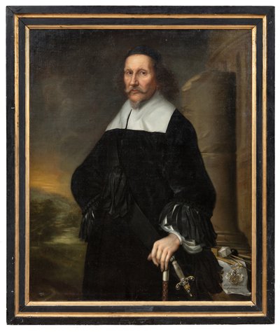 Georg Stiernhielm (1598–1672), Nationalantiquar, Nationalarchivar und Dichter, 1663 von David Klöcker Ehrenstrahl