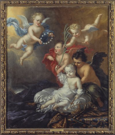 Ulrik (1684-1685), Prinz von Schweden, Allegorie über seinen Tod von David Klöcker Ehrenstrahl