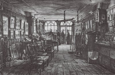London: Berrys Laden von David Muirhead (after) Bone