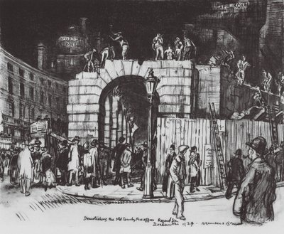 London: Das Ende des Zirkus von David Muirhead (after) Bone