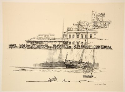 Ein britisches Rotes Kreuz Depot in Boulogne, Illustration aus 