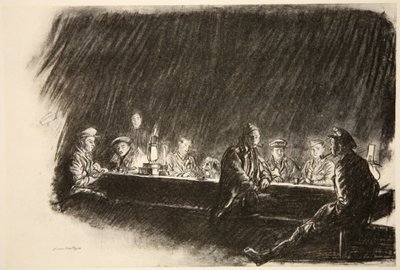 Eine Messe des Royal Flying Corps, Illustration aus 