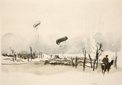 An der Somme: Wurstballons, Illustration aus 