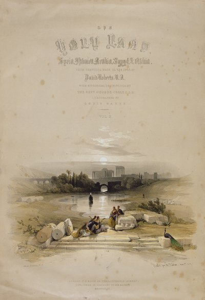 Baalbec von der Quelle, 7. Mai 1839, Titelseite von Band II von 