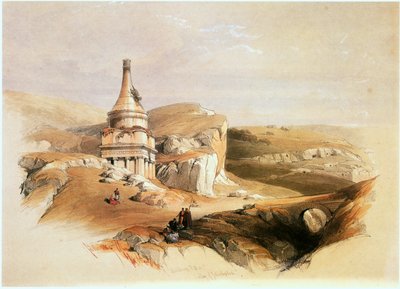 Im Heiligen Land: Jerusalem, Kidrontal, Grab Absaloms von David Roberts