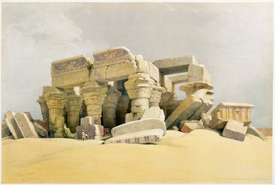 Ruinen des Tempels von Kom Ombo, Ägypten, ca. 1845 von David Roberts