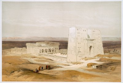 Tempel von Edfu, antikes Apollinopolis, Oberägypten, 19. Jahrhundert von David Roberts