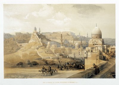 Die Zitadelle von Kairo, Palast von Mehemet Ali in „Das Heilige Land“, London 1849 von David Roberts