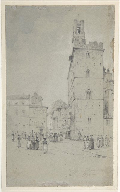 Der Palazzo dei Priori, Volterra von David Roberts