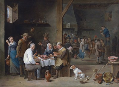Das Schinkenessen von David Teniers the Younger