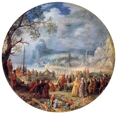 Die Predigt Christi am See Genezareth, 1623 von David Vinckboons