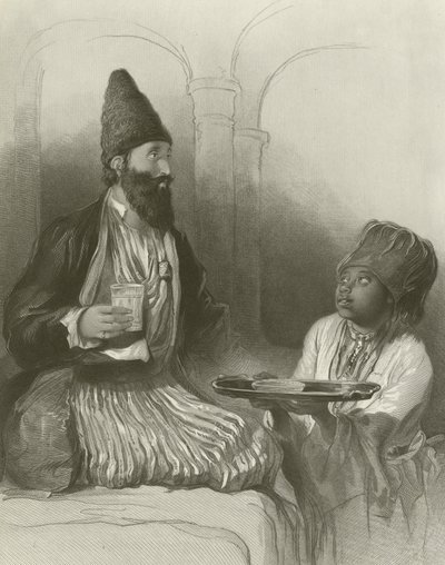 Ein persischer Prinz, sein Sklave bringt ihm Sorbet von David Wilkie