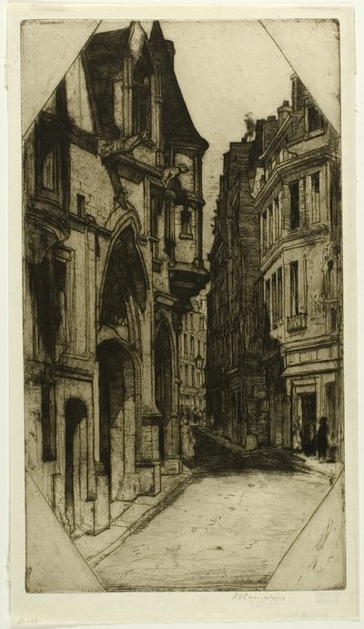 Hôtel de Sens, Tafel drei aus dem Paris-Set von David Young Cameron