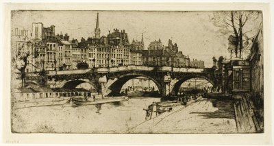Pont Neuf, Platte eins aus dem Paris-Set von David Young Cameron