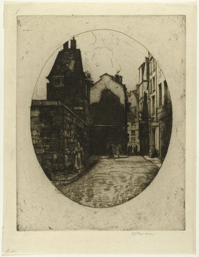 Rue Saint Julien le Pauvre, Platte sechs aus dem Paris-Set von David Young Cameron