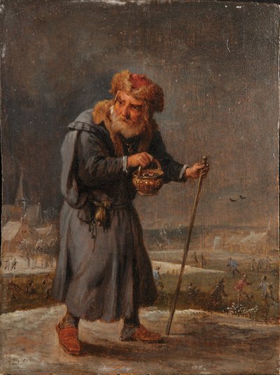 Eine Allegorie der vier Jahreszeiten: Winter von David Teniers the Younger