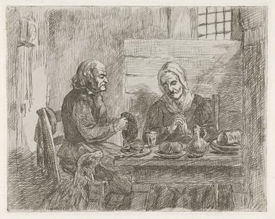 Gebet vor dem Essen von David van der Kellen