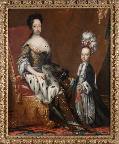Hedwig Eleonora (1636-1715), Prinzessin von Holstein-Gottorf, Königin von Schweden, und ihr Urenkel Karl Friedrich (1700-1739), Herzog von Holstein-Gottorf, 1704 von David von Krafft