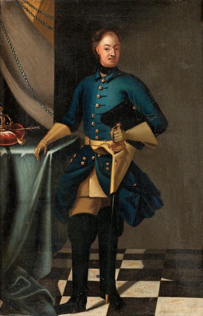 Porträt von König Karl XII. von Schweden von David von Krafft