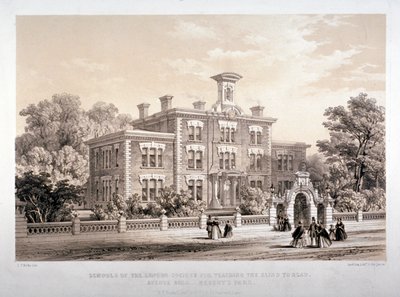 London Society Schools für Blindenunterricht, Avenue Road, Marylebone, London, ca. 1860 von Day and Son