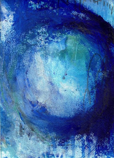 Tiefblauer Wirbel von Deb Chaney