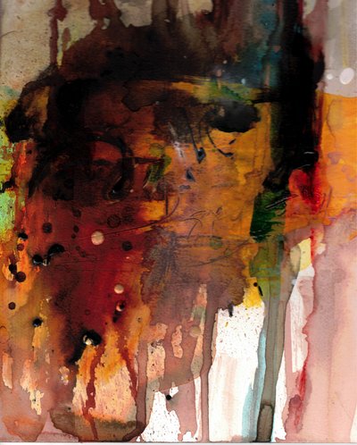 Expressives Feuriges Abstrakt von Deb Chaney