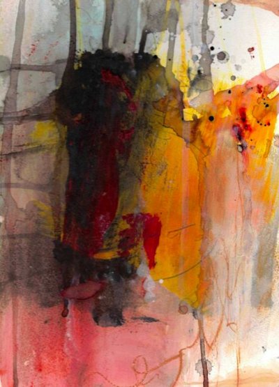 Feuriger Abstrakter Fluss von Deb Chaney