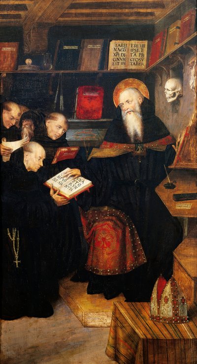 St. Augustinus lehrt Eremiten von Defendente Ferrari