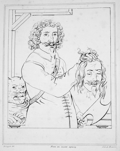 Die Hinrichtung von Charles I., graviert von De Ducarme von Delaporte