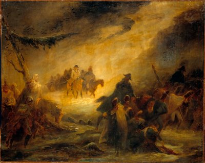 Russischer Rückzug. Napoleonischer Krieg (1812) von Denis Auguste Marie Raffet