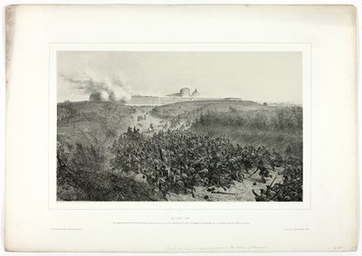 30. April 1849, aus Souvenirs d’Italie: Expédition de Rome von Denis Auguste Marie Raffet