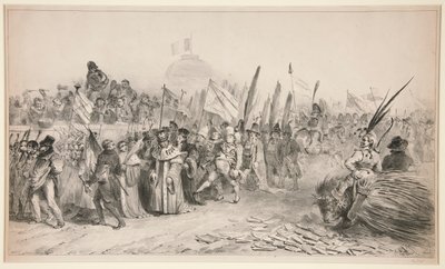 Große Parade von der Karikatur von Denis Auguste Marie Raffet