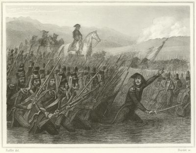Durchquerung des Tagliamento von Denis Auguste Marie Raffet