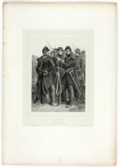 Pioniere, aus Souvenirs d’Italie: Expédition de Rome von Denis Auguste Marie Raffet