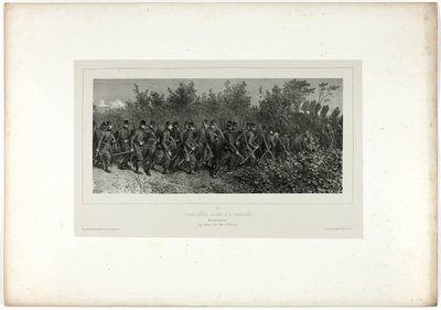 Pioniere gehen zu den Schützengräben, aus Souvenirs d’Italie: Expédition de Rome von Denis Auguste Marie Raffet