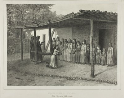 Schule für junge Tartarenmädchen von Denis Auguste Marie Raffet