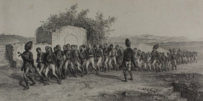 Türkische Rekruten in der Nähe von Smyrna, 10. November 1837 von Denis Auguste Marie Raffet