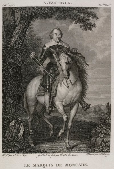 Der Marquis von Moncade, nach Antoine van Dyck von Denis Sebastien Leroy